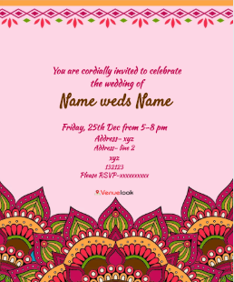 Mandala Card E-Invite E-Invitation