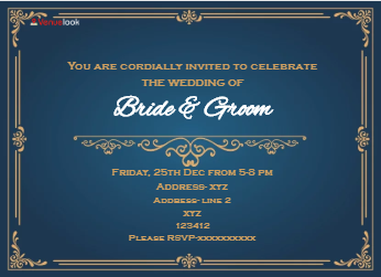 Royal Vintage Background E-Invite E-Invitation