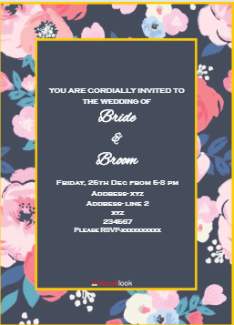 Floral Frame E-Invite E-Invitation