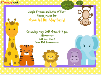 Little Animals E-Invite E-Invitation