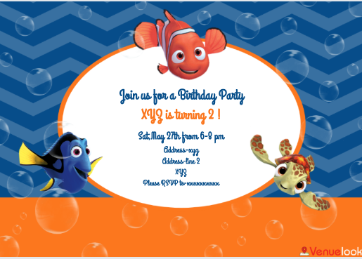 Finding Dory E-Invite E-Invitation