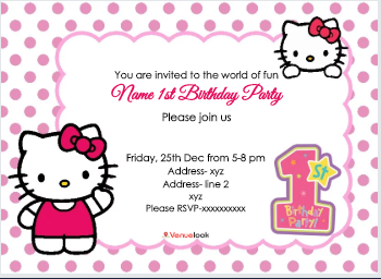 Hello Kitty E-Invite E-Invitation