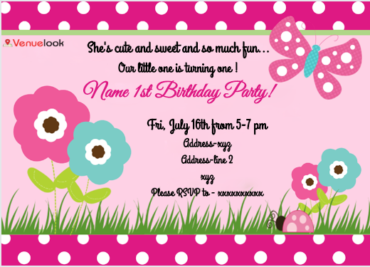 Butterfly Birthday E-Invite E-Invitation