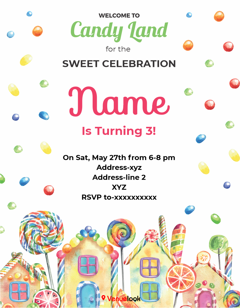 Sweet Celebration E-Invite E-Invitation