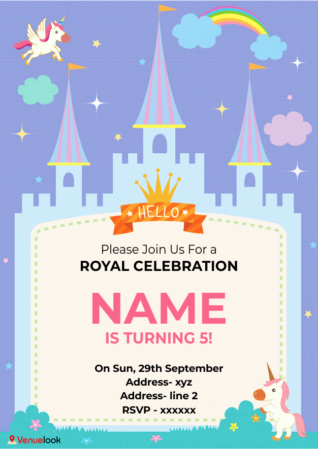 Royal Birthday E-INVITE E-Invitation