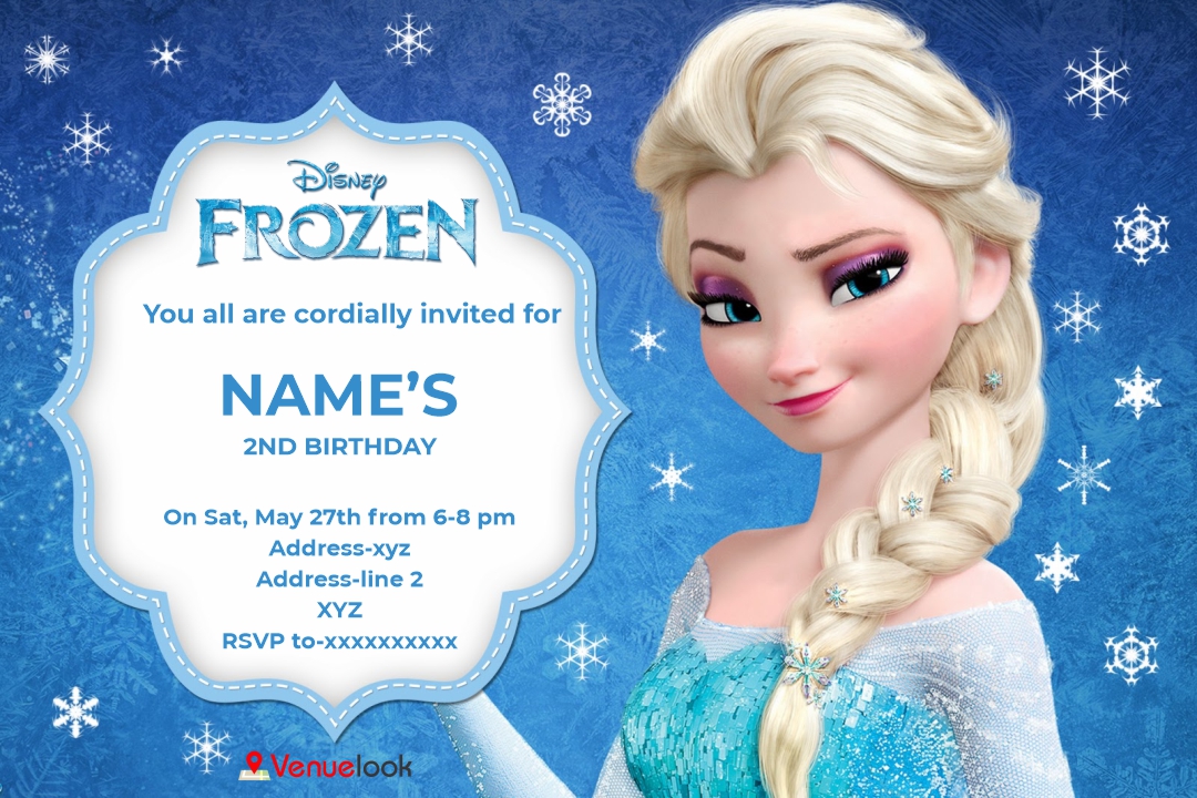 Frozen Princess E-Invite E-Invitation