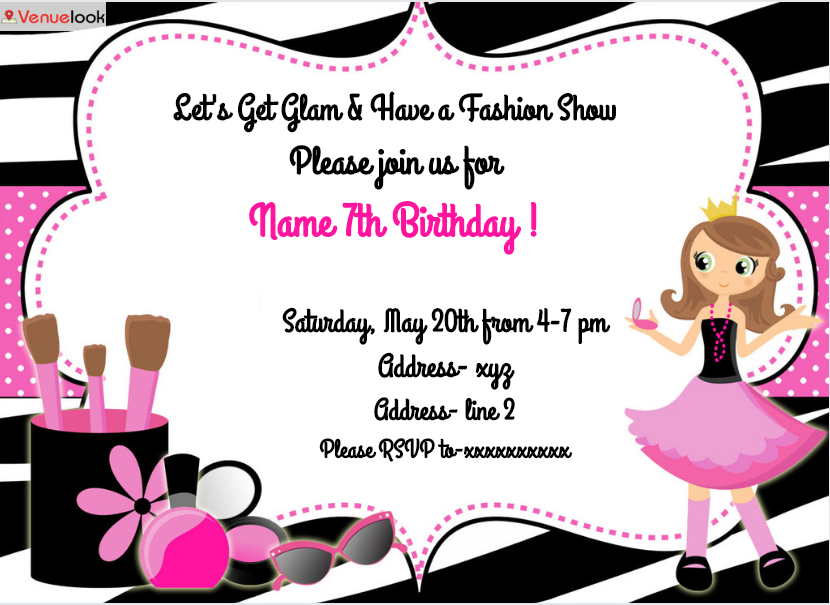 Pink & White E-Invite E-Invitation