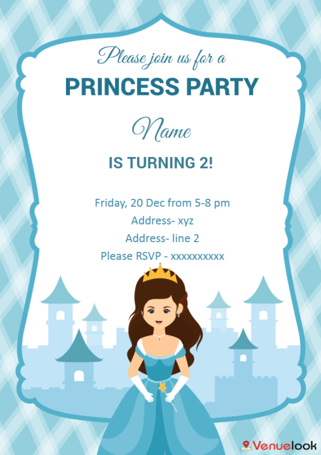 Cinderella Birthday E-invite E-Invitation