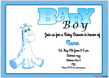 Our Little Prince E-Invite E-Invitation