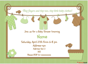 Pampers Party E-Invite E-Invitation