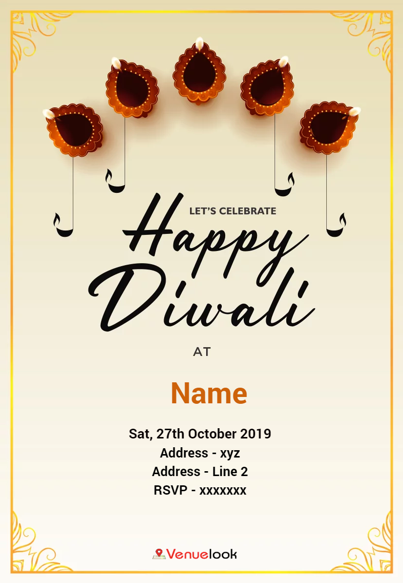 HAPPY DIWALI E-INVITE E-Invitation