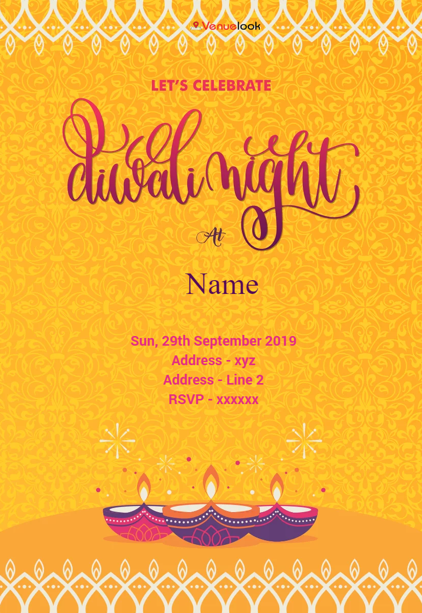 ELEGANT YELLOW E-INVITE  E-Invitation