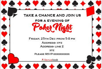 Night of Cards E-Invite E-Invitation