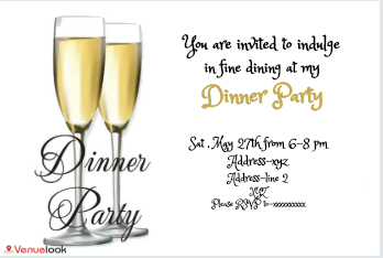 Dinner Party E-Invite E-Invitation