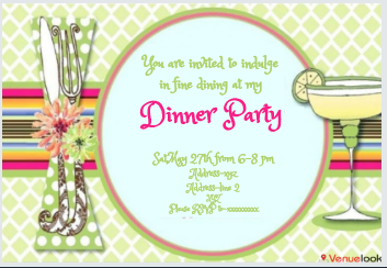 Green & Pink E-Invite E-Invitation