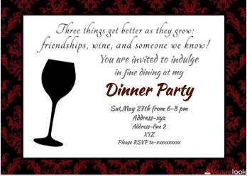 Red And Black E-Invite E-Invitation