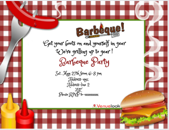 Barbeque Night E-Invite E-Invitation