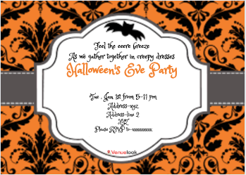 Grey And Orange E-Invite E-Invitation