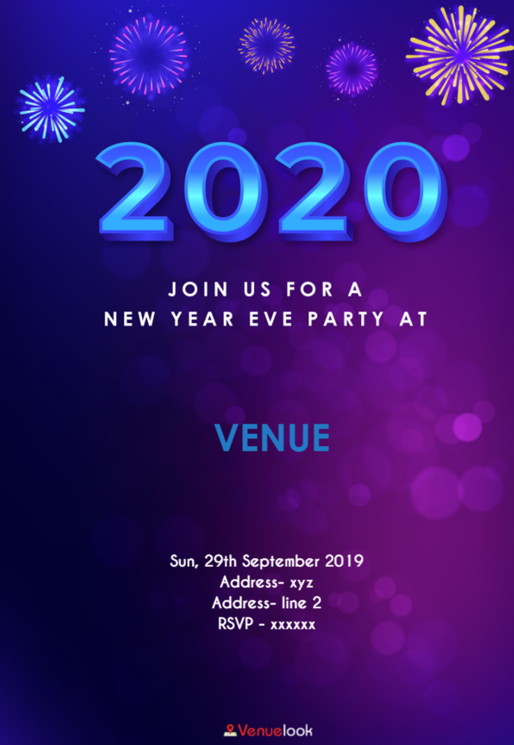 Happy 2020 E-invite E-Invitation