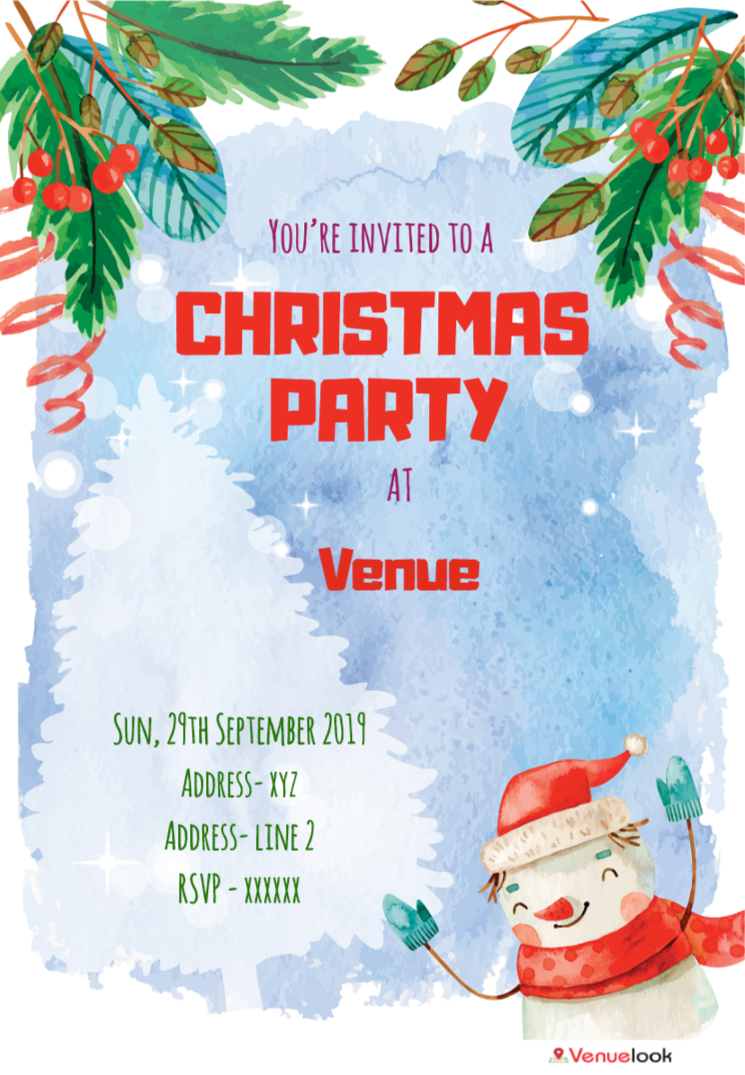 Christmas Eve E-Invite E-Invitation