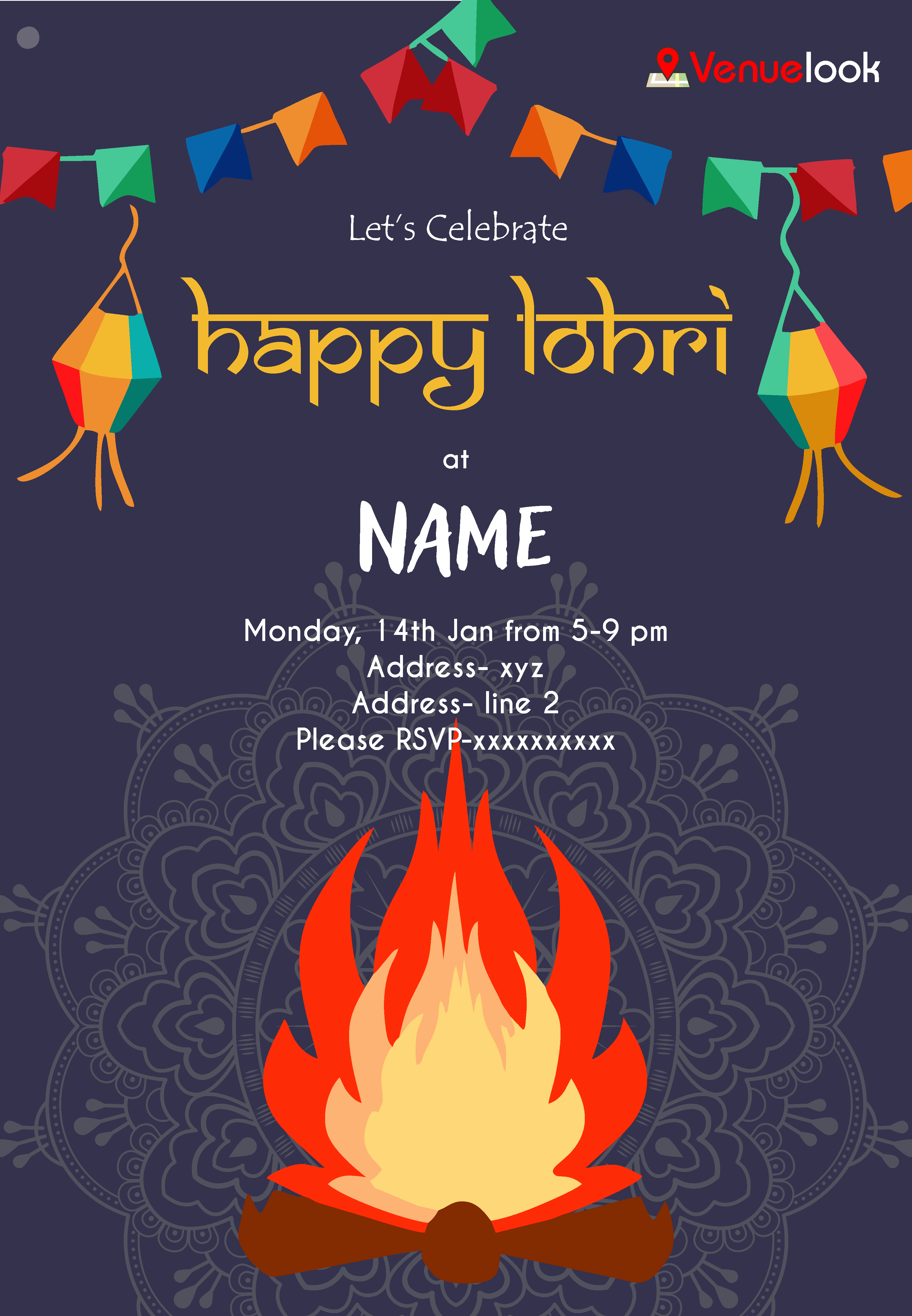 Lohri e-invite E-Invitation