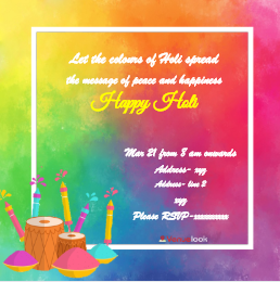 Colorful Background E-Invite E-Invitation