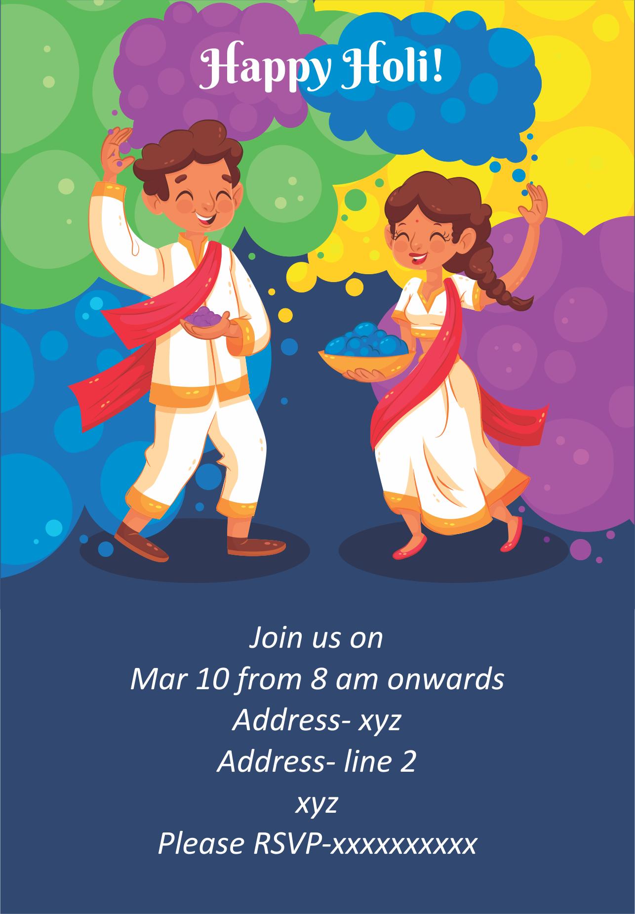 HOLI E-INVITE E-Invitation