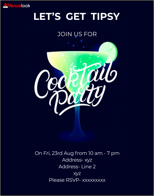 LET'S GET TIPSY E-INVITE E-Invitation