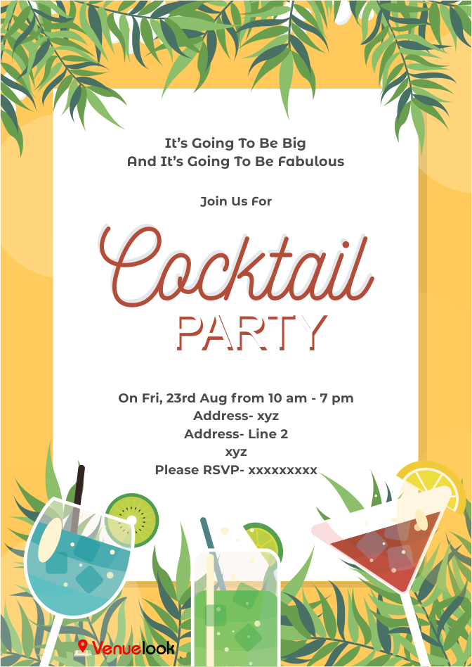 COCKTAIL PARTY-E-INVITE E-Invitation