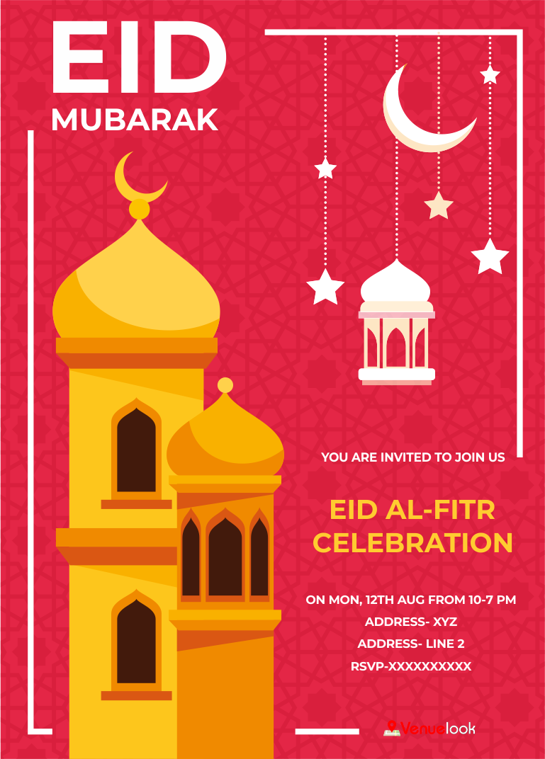 Joyful Eid Mubarak E-Invite E-Invitation