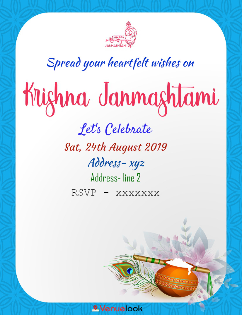 HAPPY JANMASHTMI E-Invitation