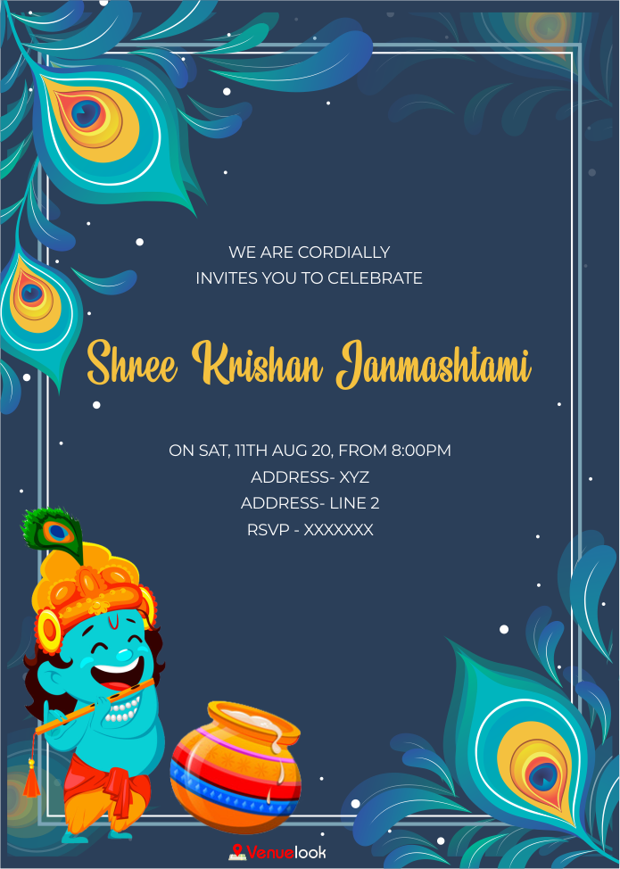 Janmashtami Celebration E-Invite E-Invitation