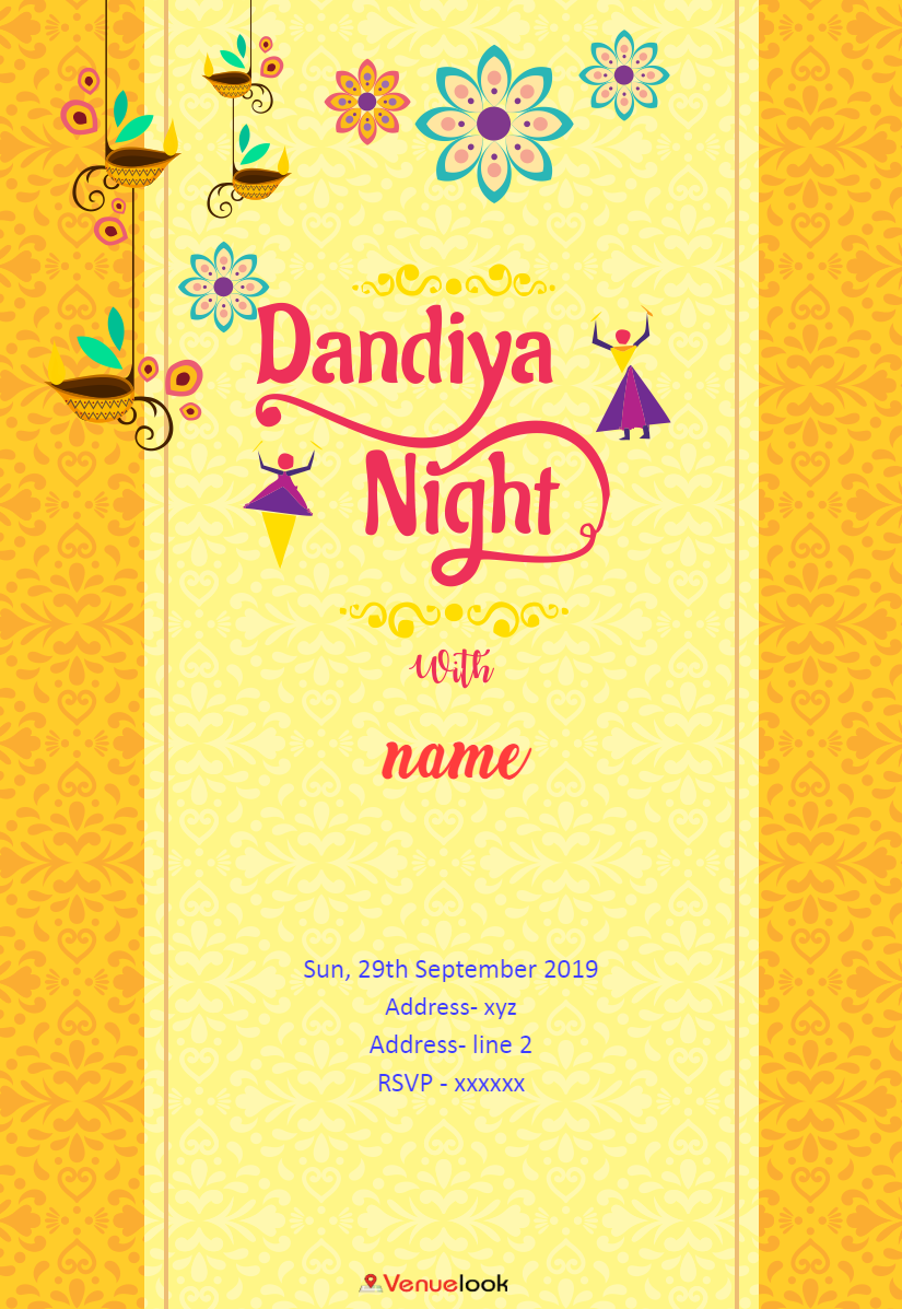 DANDIYA RAAS E-INVITE E-Invitation