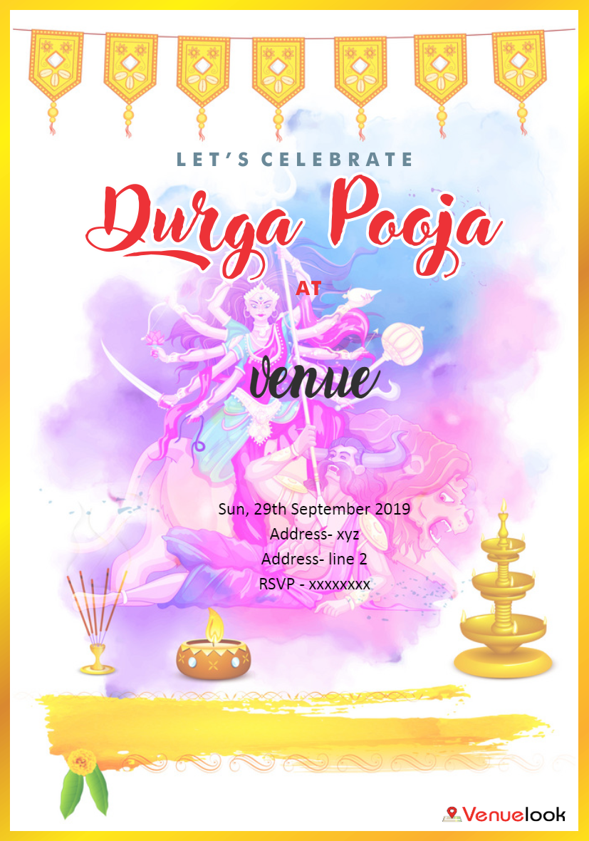 DURGA ASHTAMI E-INVITE E-Invitation