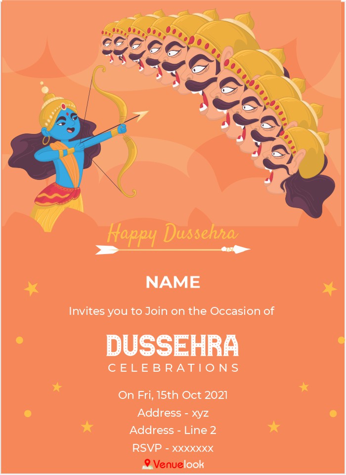 Dussehra E-Invite E-Invitation