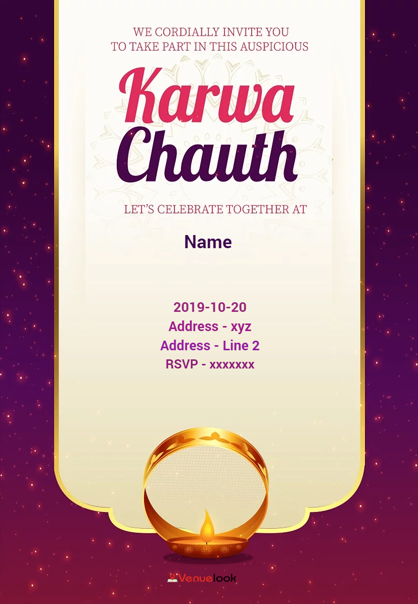 MOON LIGHT KARWACHAUTH E-INVITE E-Invitation