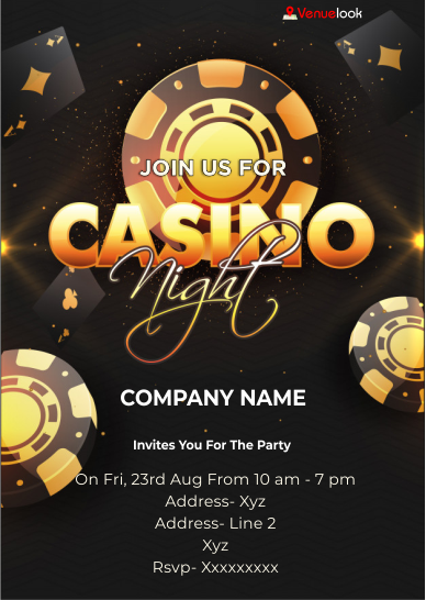 CASINO NIGHT E-INVITE E-Invitation