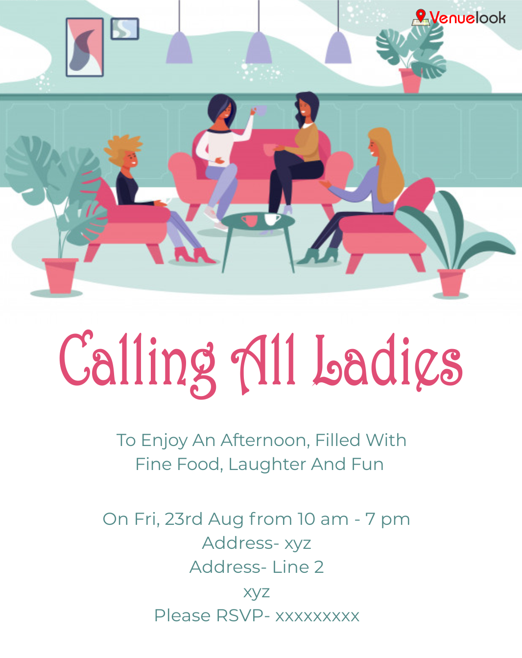 Calling All Ladies E-INVITE E-Invitation