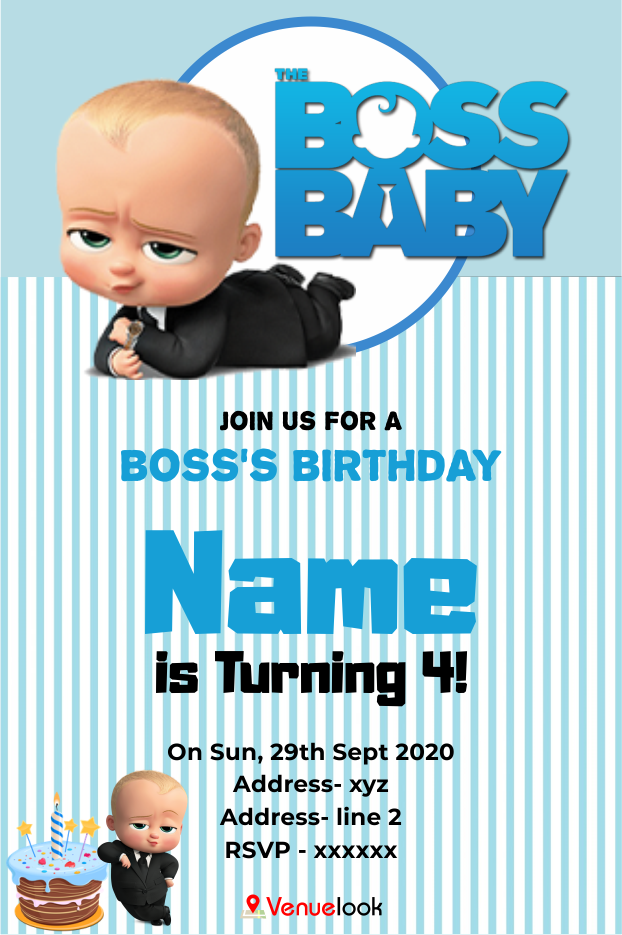 BOSS BIRTHDAY E-INVITE E-Invitation