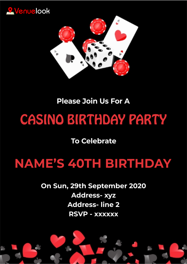 Poker Night E-Invitation