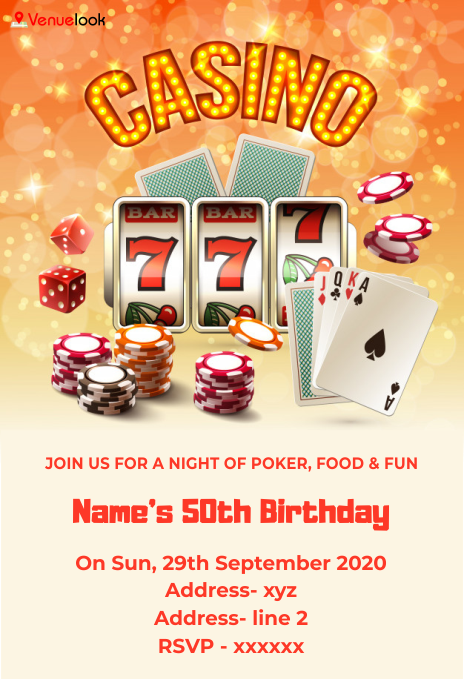 Casino Night E-Invitation