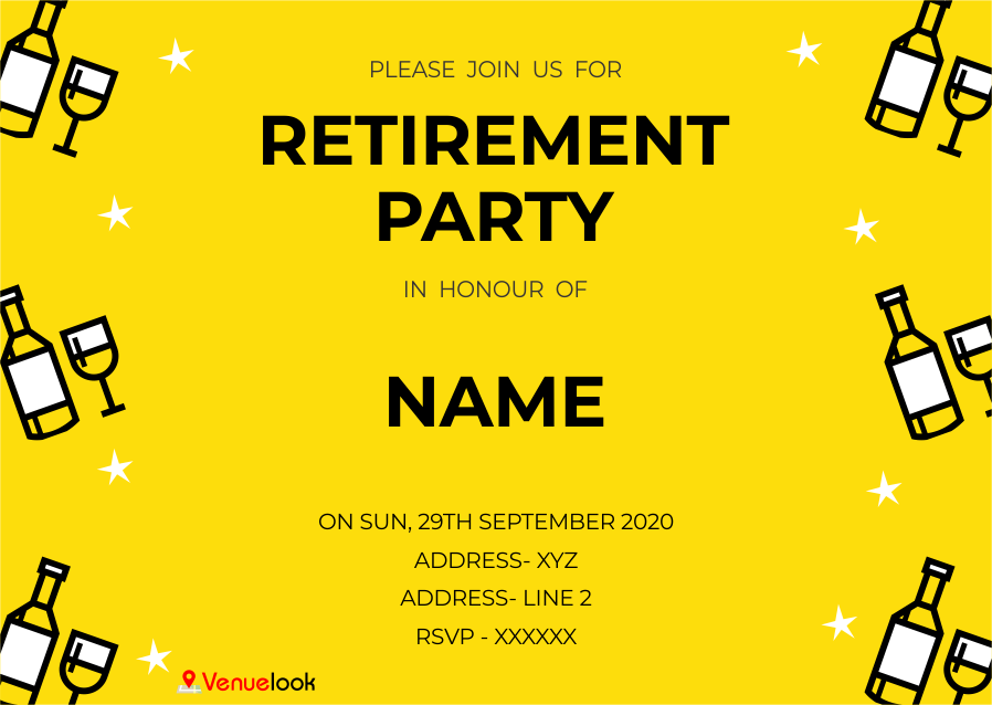 Its a Retirement Celebration E-INVITE E-Invitation