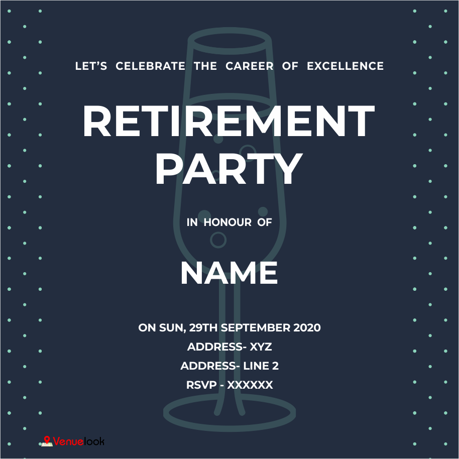 Grand Finale Retirement Party E-Invite E-Invitation