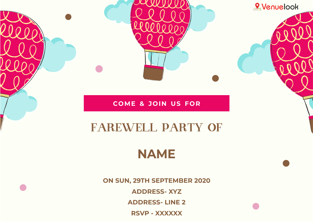 Balloon Celebration E-INVITE E-Invitation