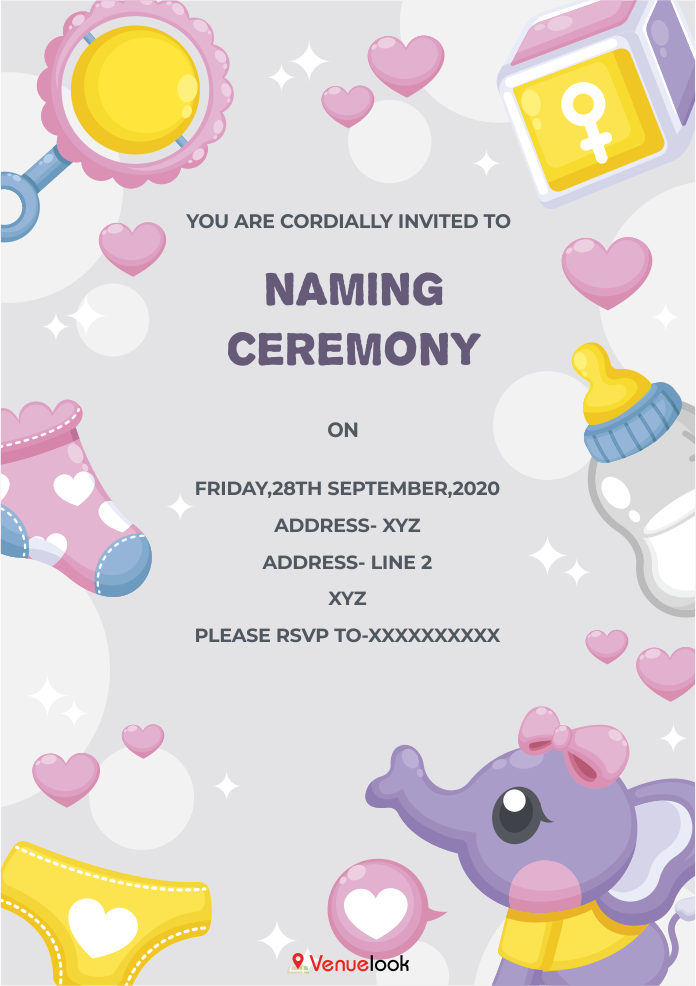 Naming Ceremony E-INVITE E-Invitation