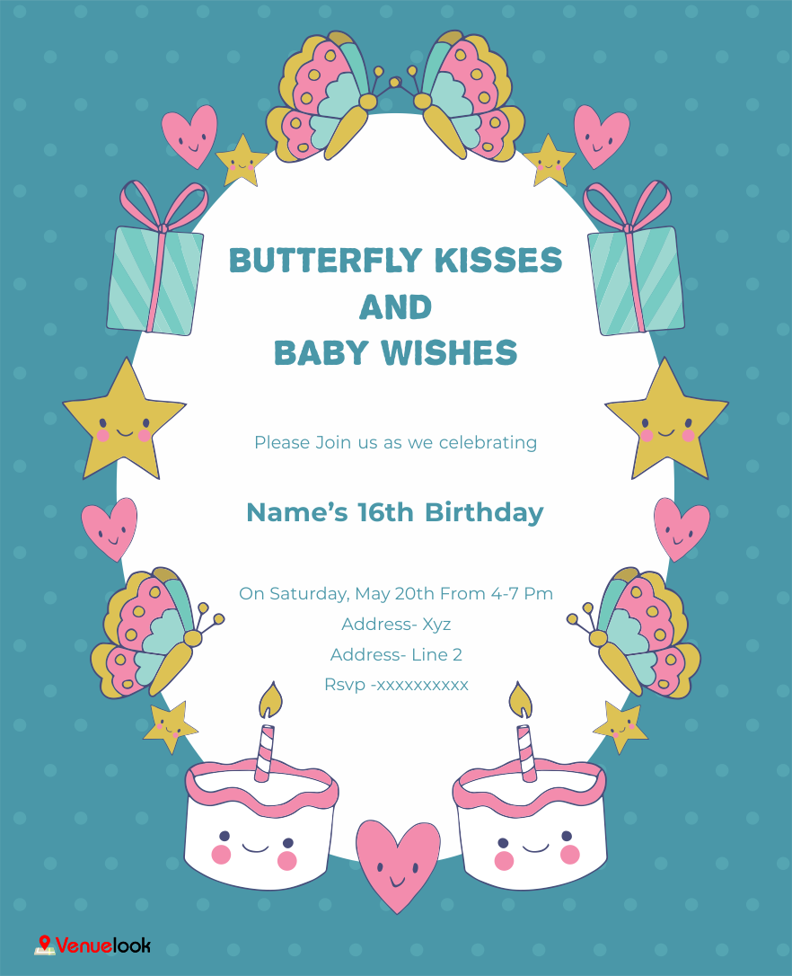 Magical butterflies E-Invite E-Invitation