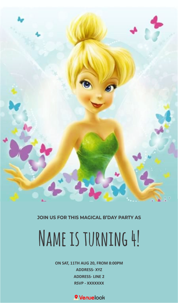 Disney Fairies E-INVITE E-Invitation