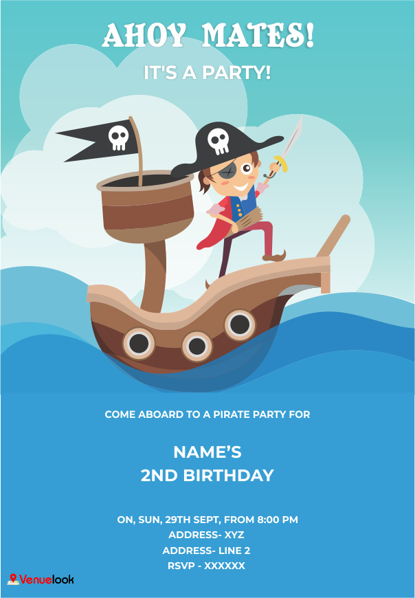 Captain Jake E-Invite E-Invitation