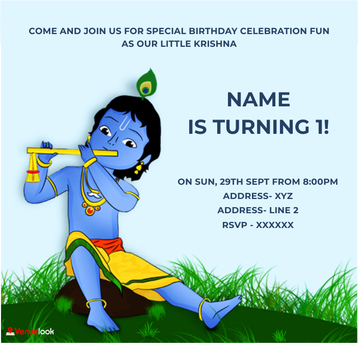 Nandkishore Krishna E-Invite E-Invitation