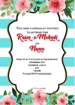 Colorful Watercolor Wildflower E-Invite E-Invitation